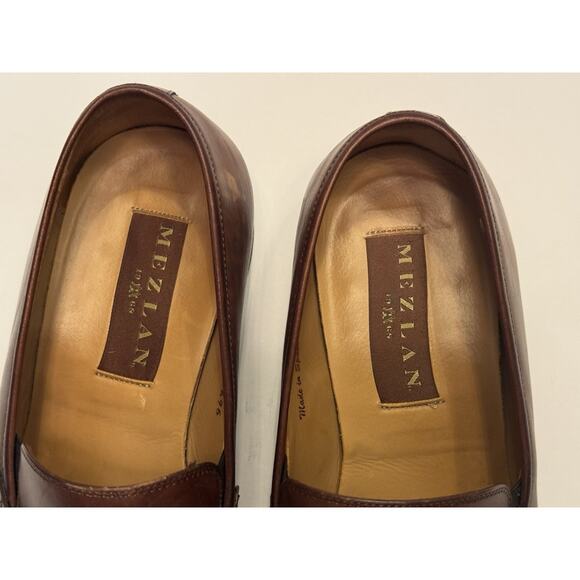 Size 11 Mezlan Tours Horsebit Slip On Loafers Brown Spain Leather main image 9